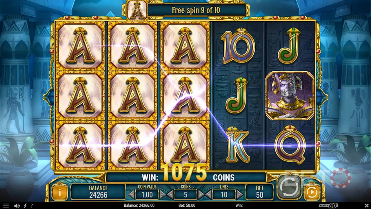 Enjoy Expanding symbols in the Doom of Egypt slot machine