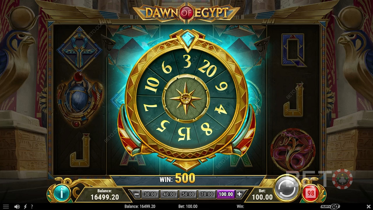 Earn up to 20 Free Spins by spinning a wheel mini-game in the Free Spins mode