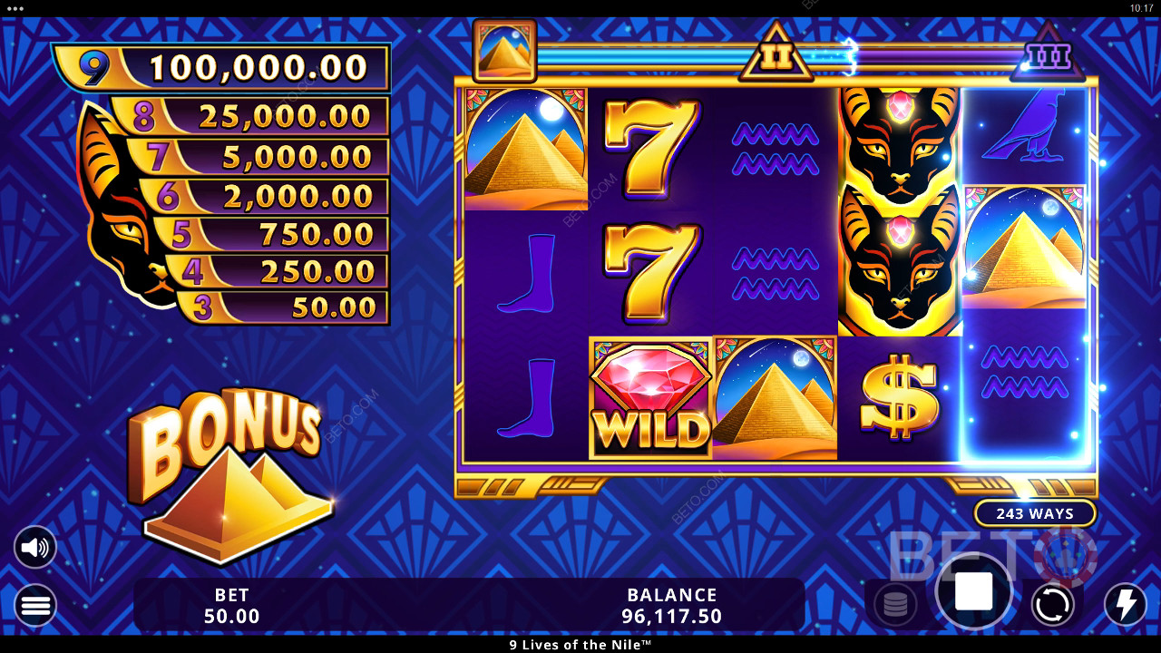9 Lives of the Nile Free Play
