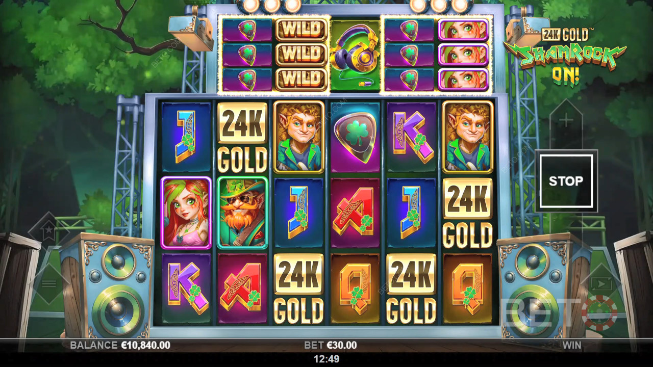 24k Gold Shamrock On! Free Play