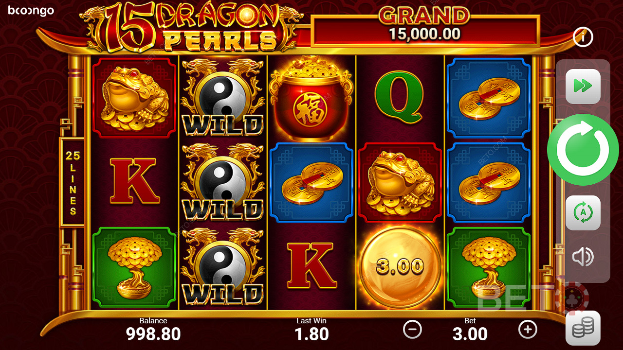 Play now and win golden cash prizes up to 5,000x the total bet