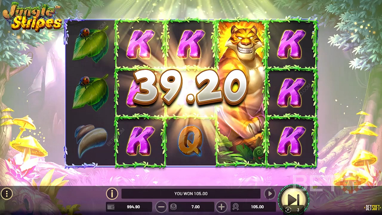 Get easy big wins through the Jungle King Wilds