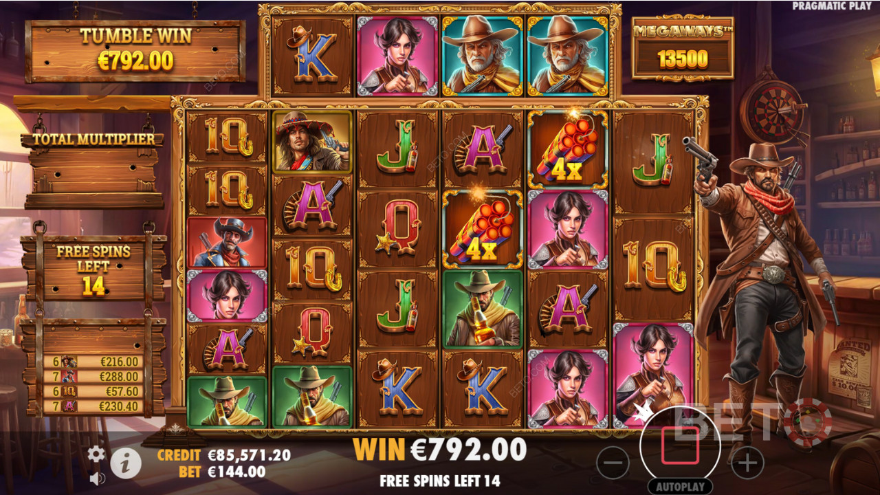 Win 5,000x Your bet in the Bandit Megaways Slot Online!