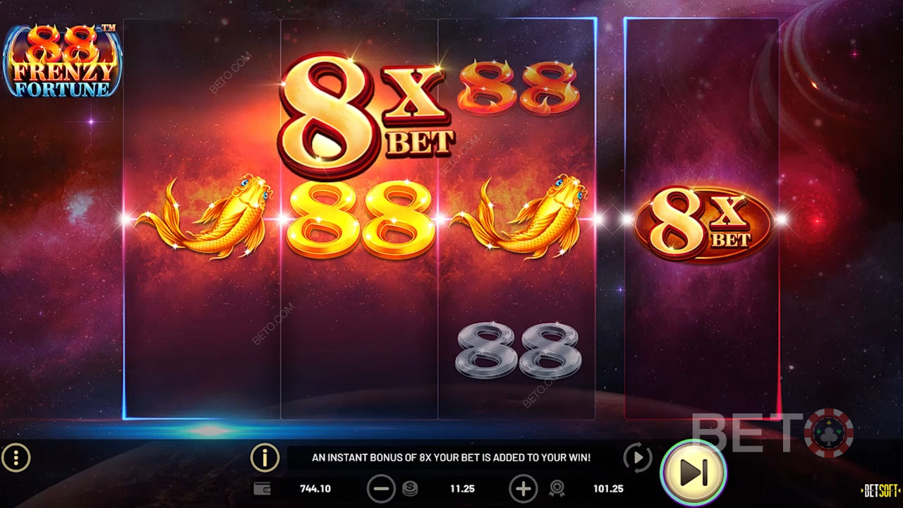 Win a Frenzy Fortune with x8 Multipliers and chase your dreams across the night sky