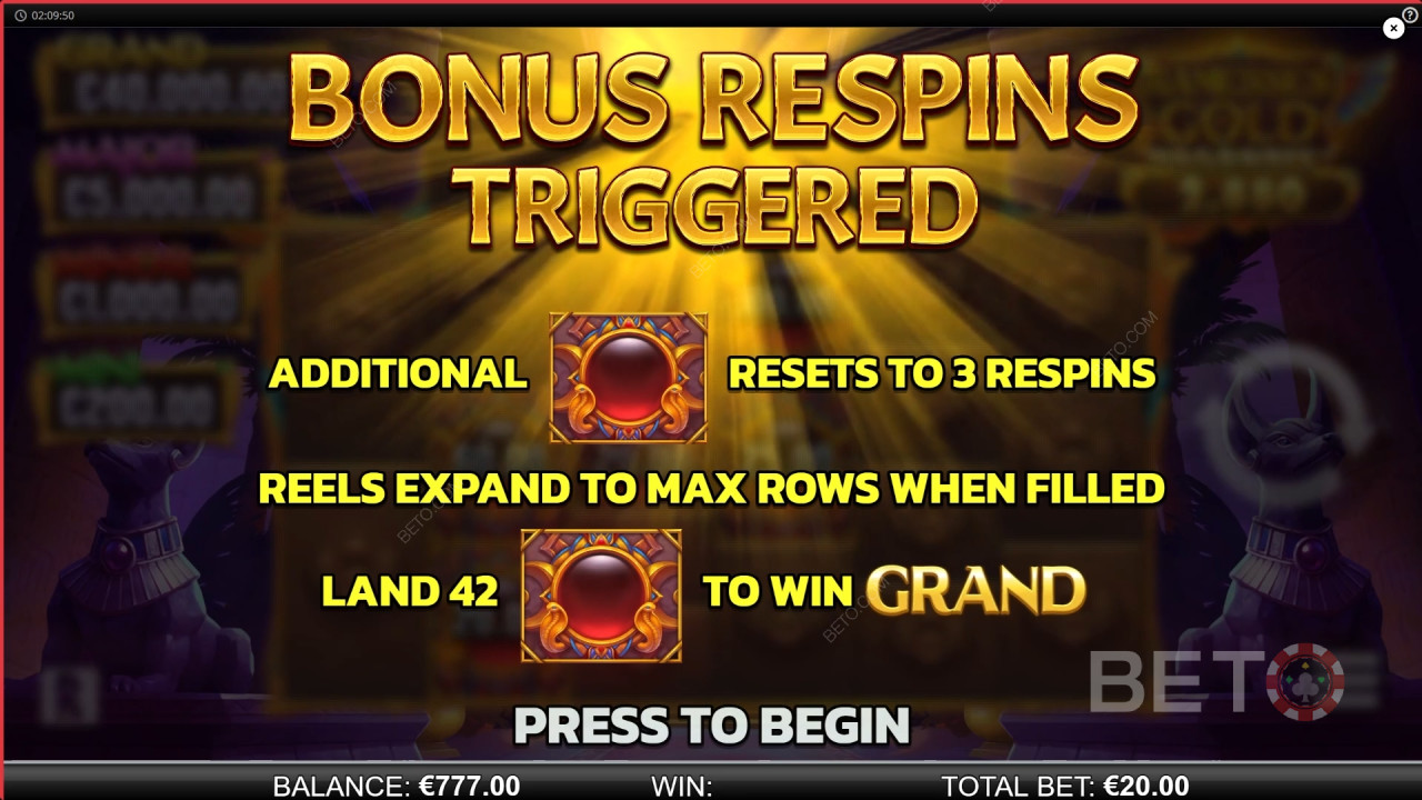 Win 8,641x Your bet in the Ramesses Gold Megaways Slot!