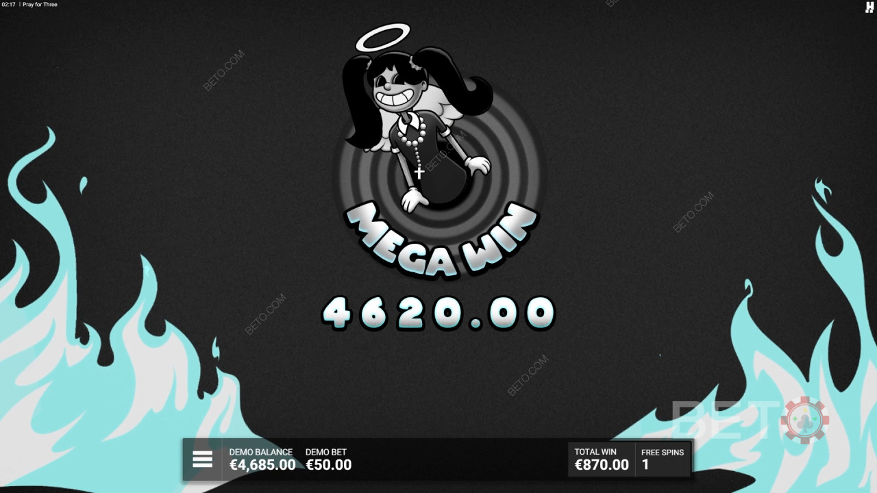Win 13,333x Your bet in the Pray For Three Slot Machine!