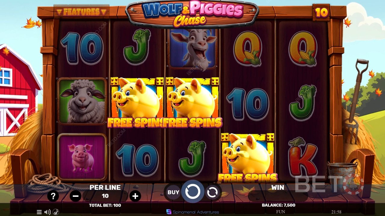 Wolf & Piggies Chase Review by BETO Slots