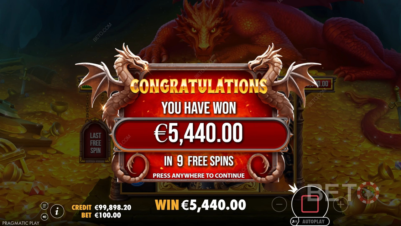 Win 15,000x Your bet in the Sleeping Dragon Online Slot!