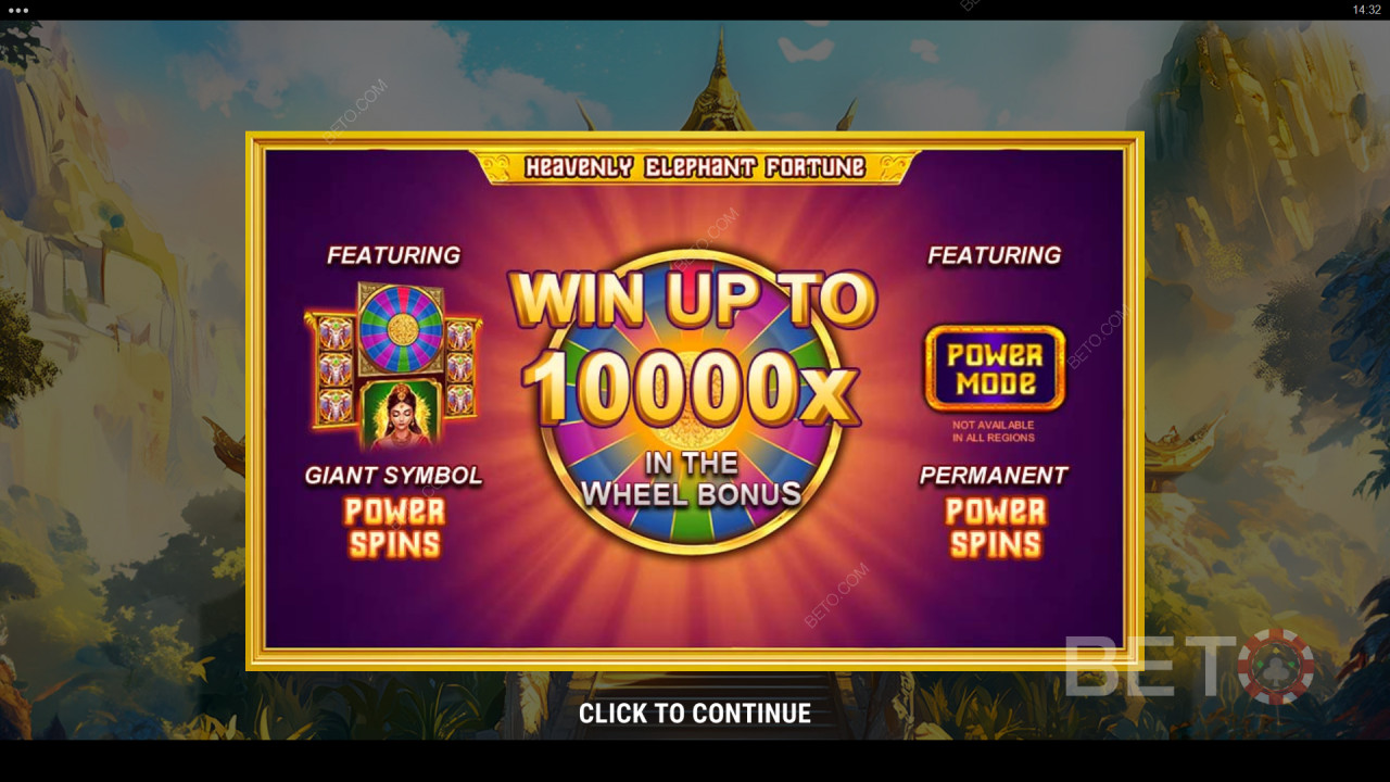 Win 10,000x Your bet in the Heavenly Elephant Fortune Online Slot!