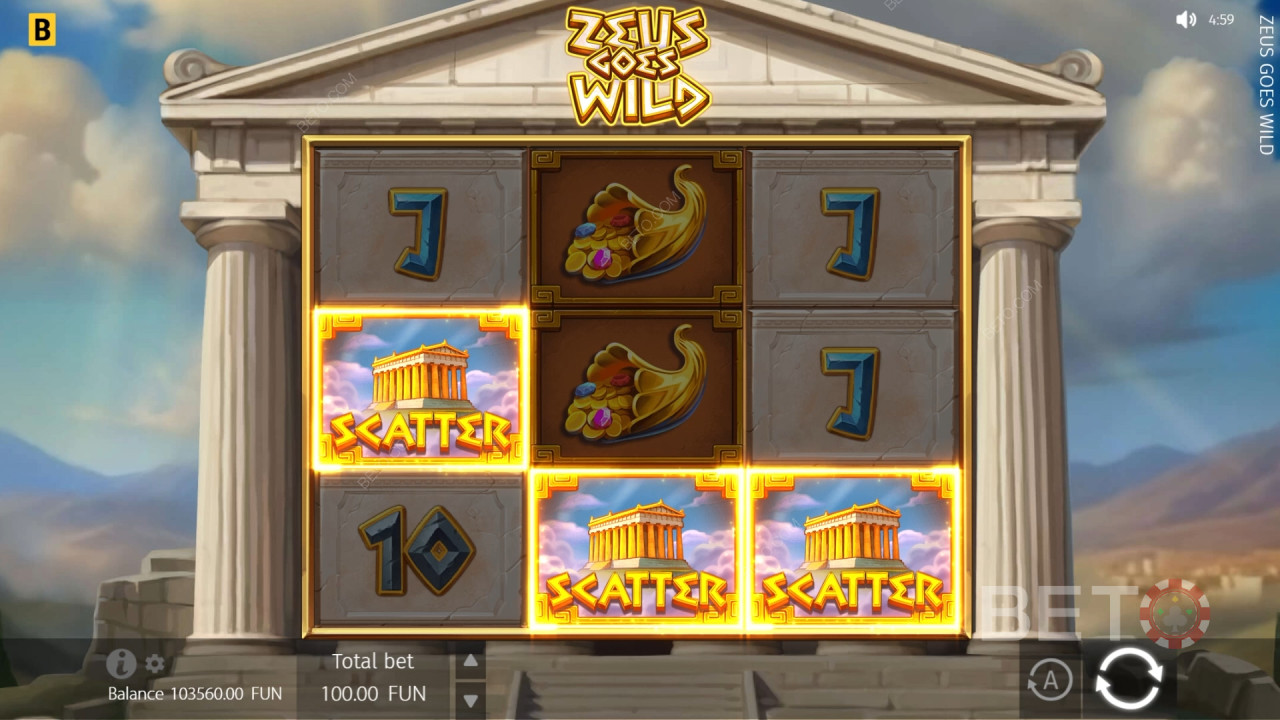 Zeus Goes Wild Free Play