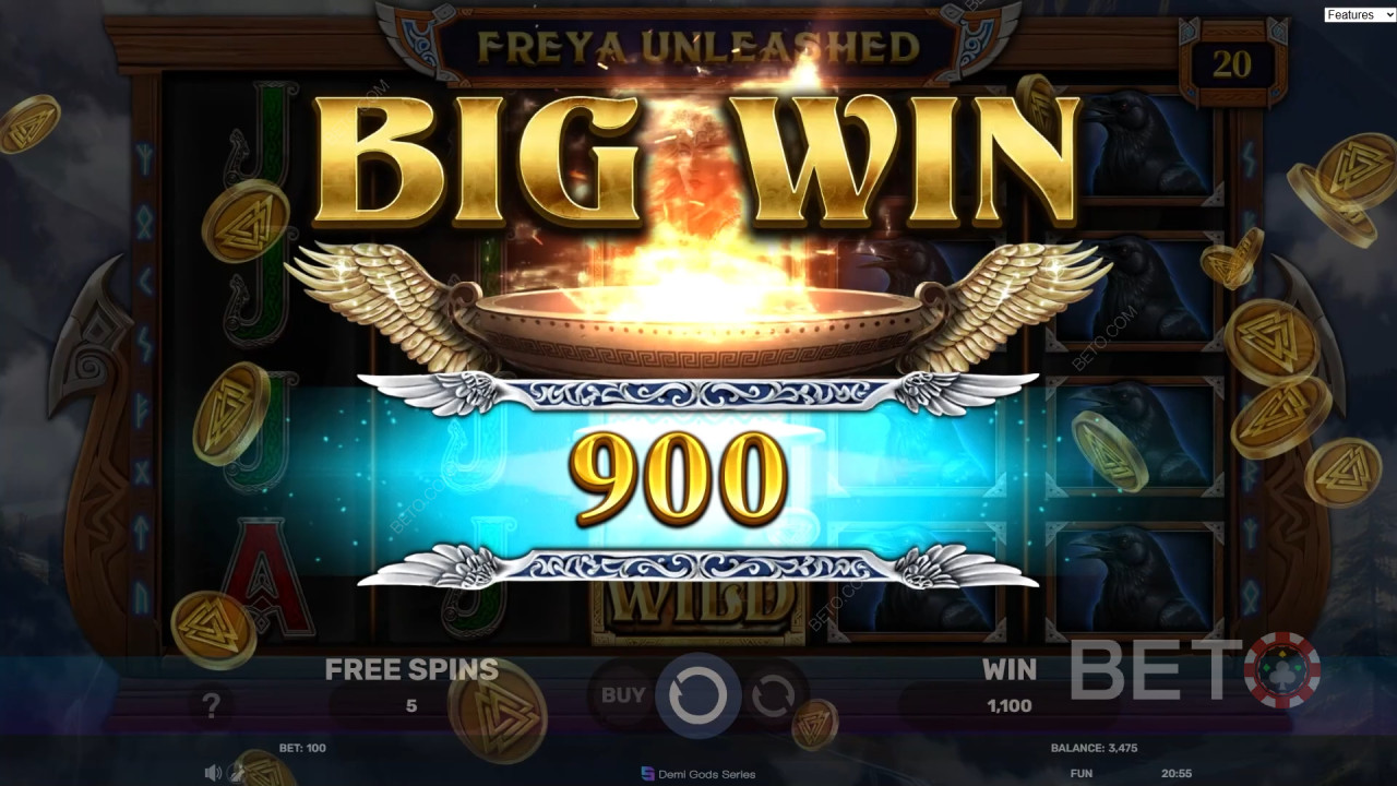 Win 3,000x Your bet in the Freya Unleashed Online Slot!
