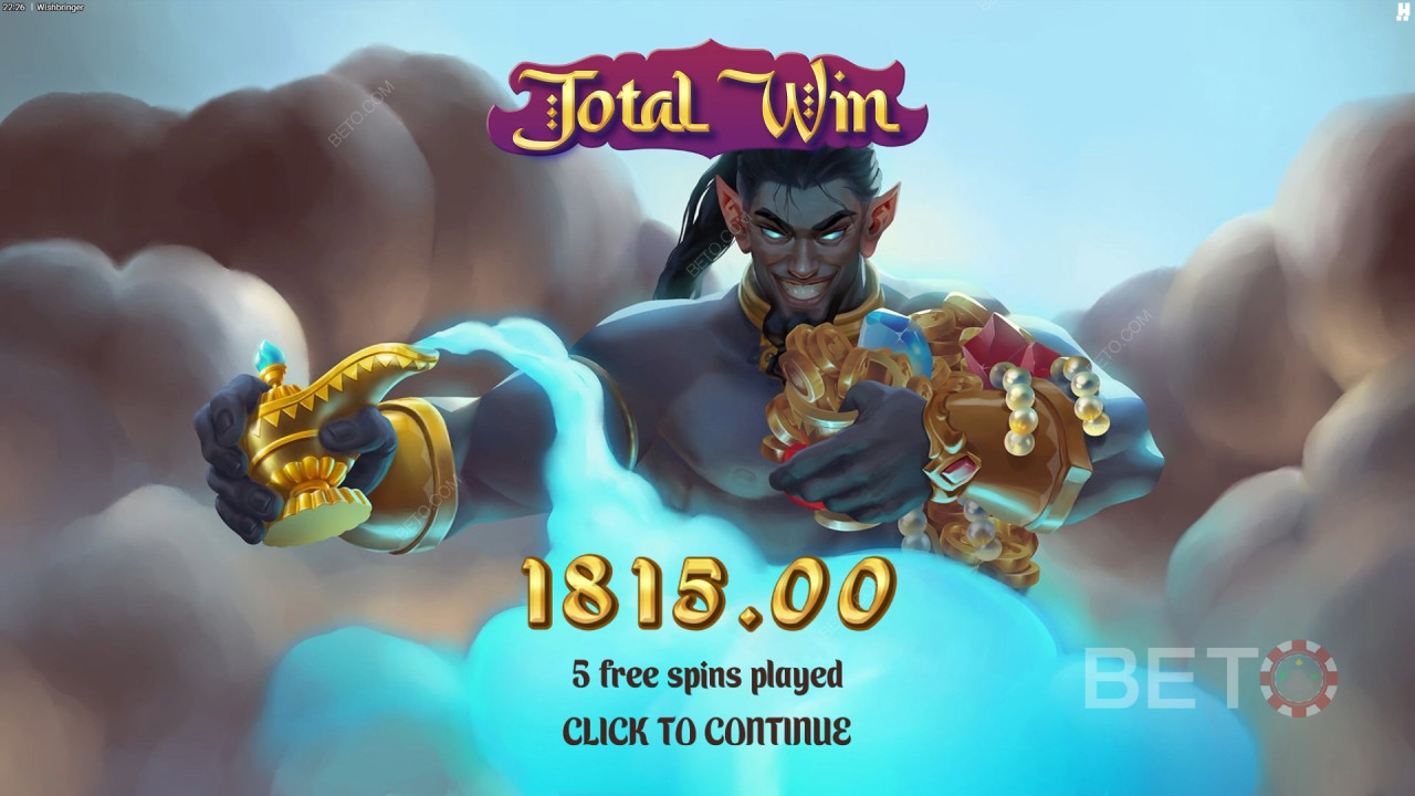 Win 10,000x Your bet in the Wishbringer Slot!