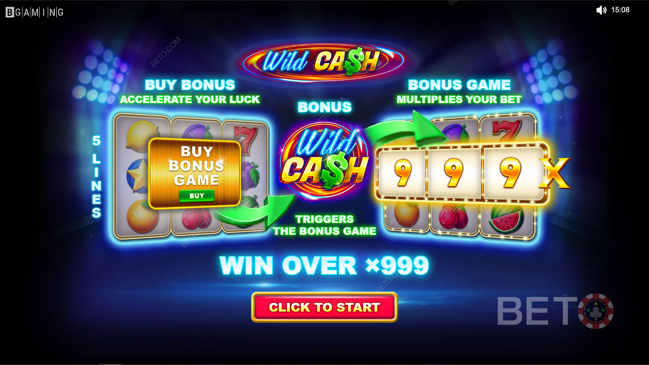 Play now and win stacks of cash worth up to 999x the max bet