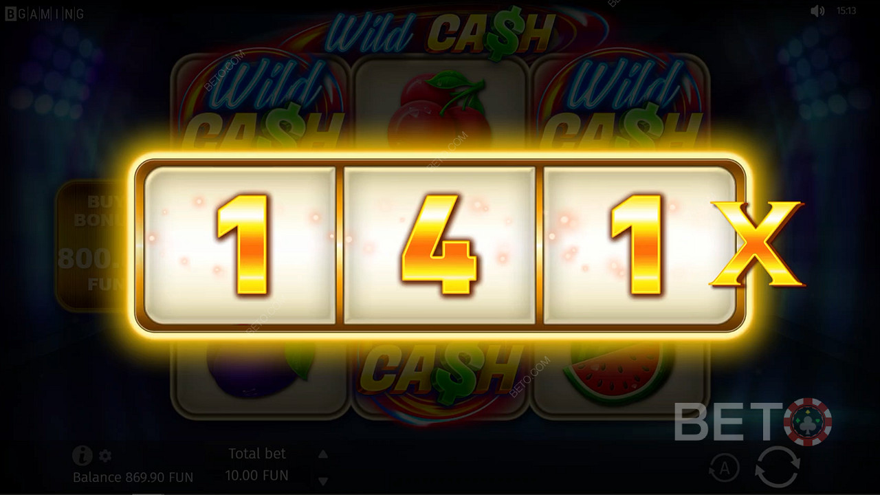 With a max bet limit of €50 in play, nobody can stop you now from winning wild cash bags