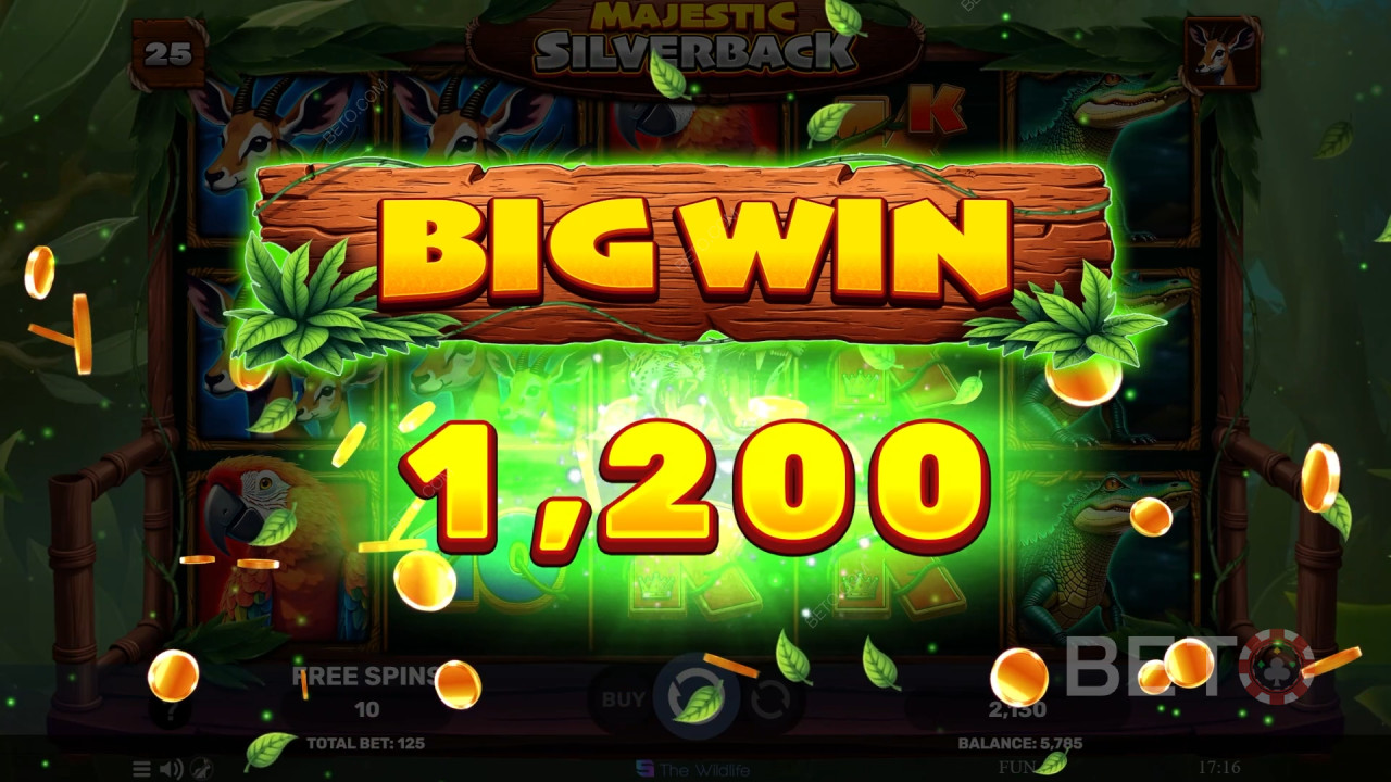 Win 500x Your bet in the Majestic Silverback Slot Online!