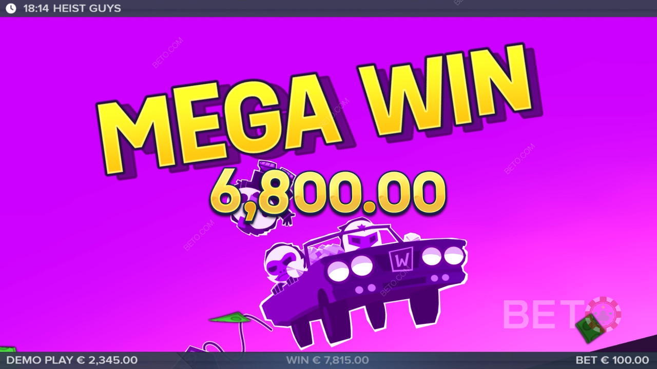 Win 10,000x Your bet in the Heist Guys Video Slot!