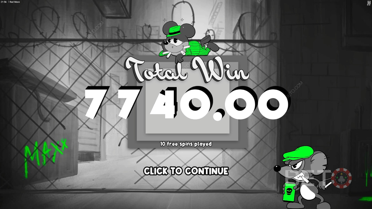 Win 12,500x Your bet in the Rad Maxx Online Slot!