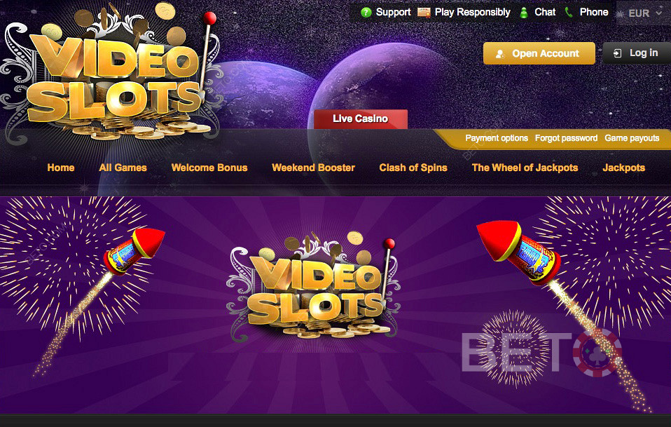VideoSlots large online casino with huge opportunities