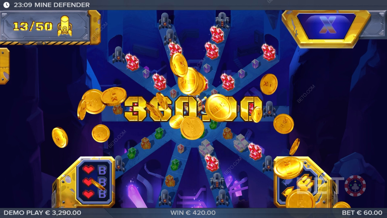 Bonus Features Explained in Mine Defender by ELK Studios