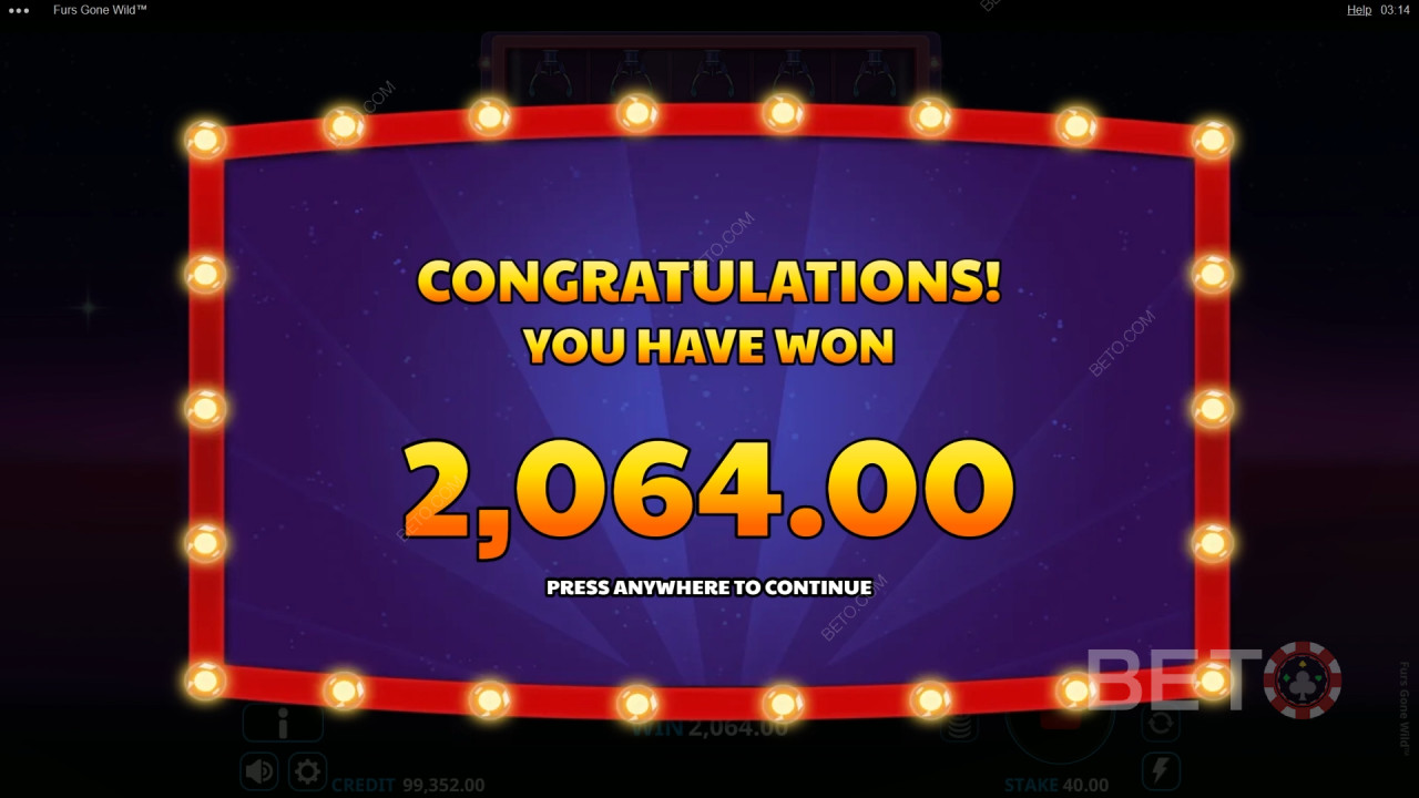 Win 6,000x Your bet in the Furs Gone Wild Online Slot!