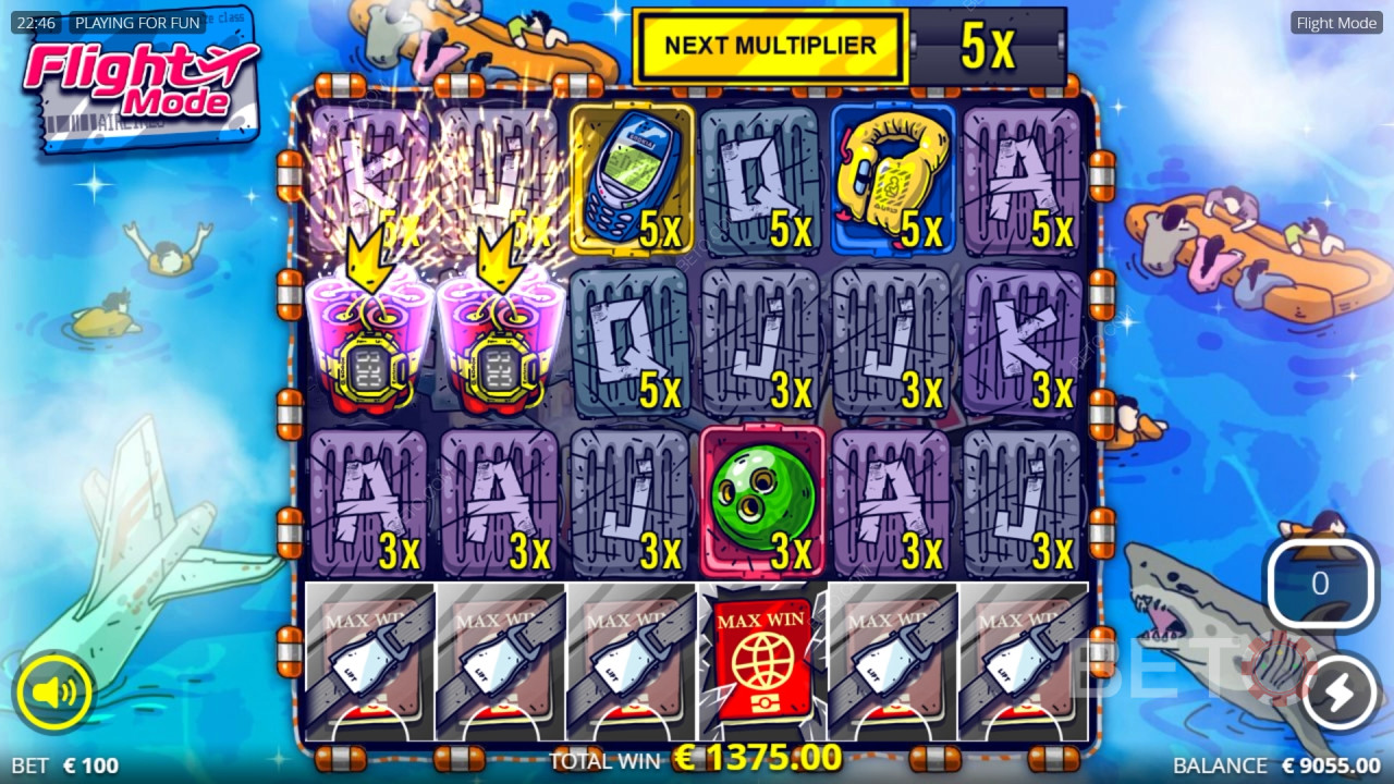 Win 5,051x Your bet in the Flight Mode Slot Machine!