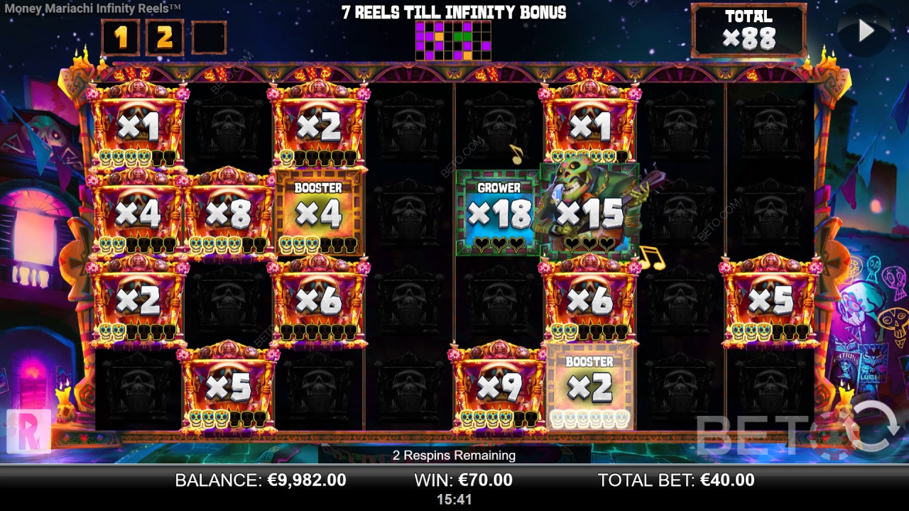 Bonus Features Explained in Money Mariachi Fiesta Infinity Reels by Reel Play