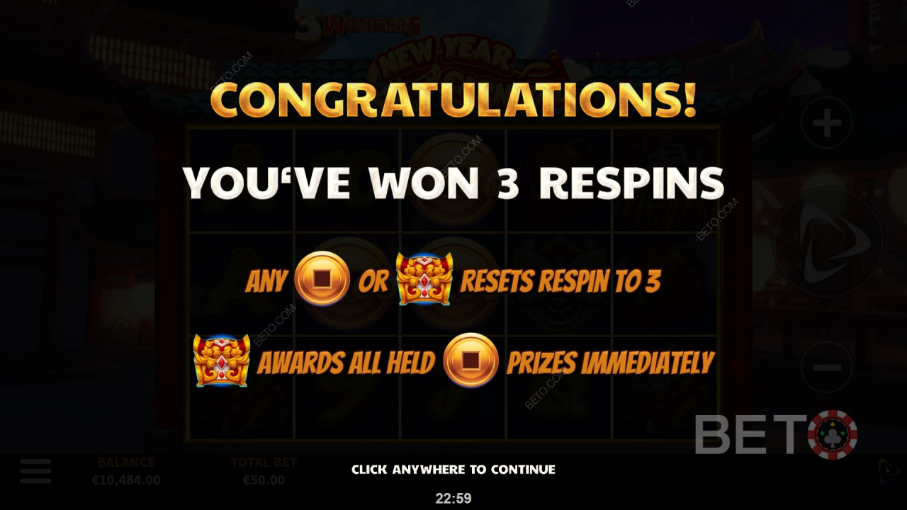 Bonus Features Explained in 3 Wonders New Year Carnival by Boomerang Studios
