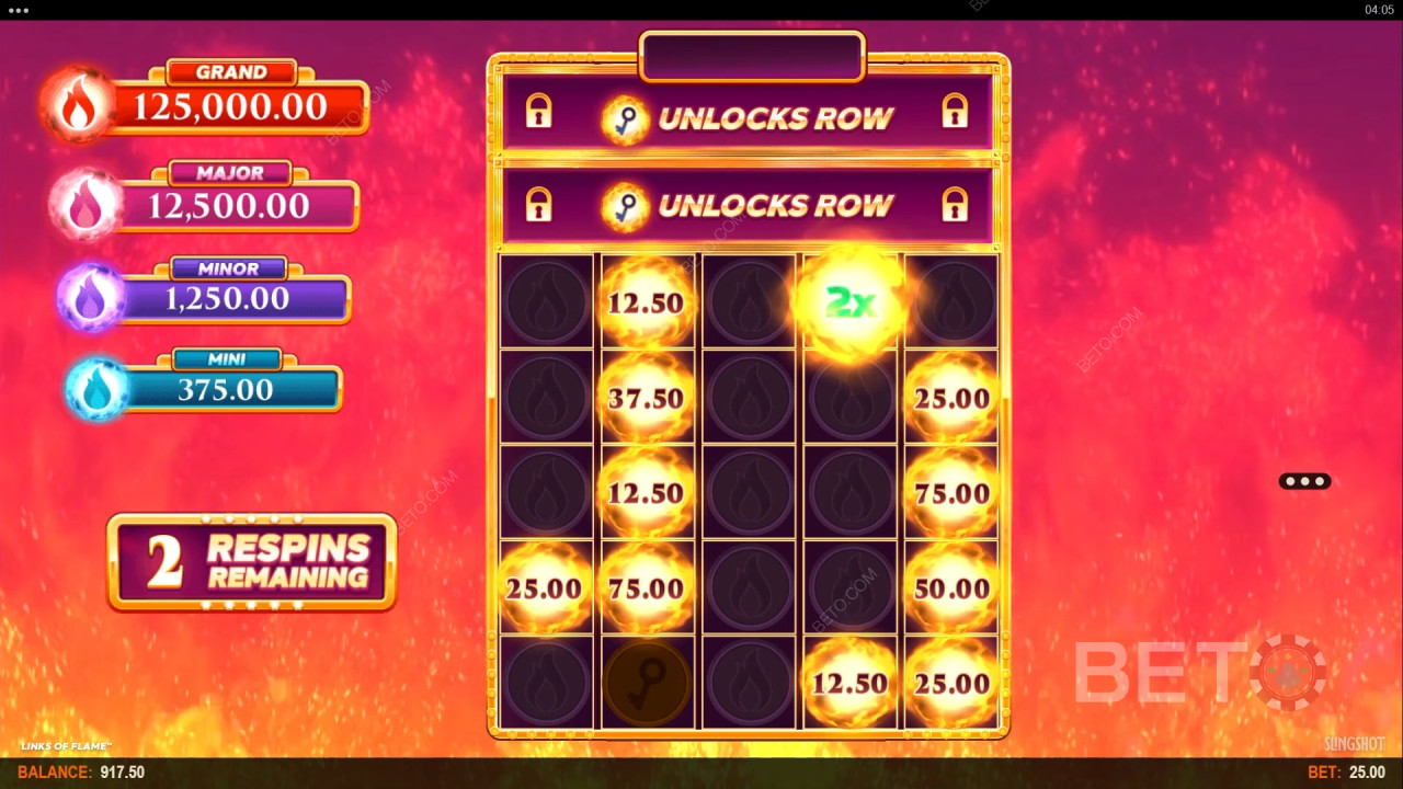 Win 10,000x Your bet in the Links of Flame Slot!
