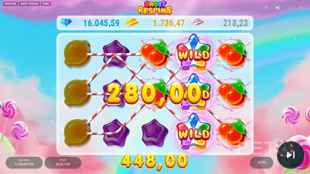 Bonus Features Explained in Sweet Respins by Redstone