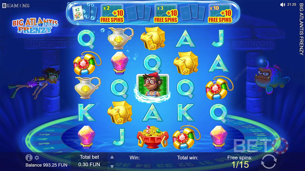 Every 4th Wild will extend the Free Spins and increase the Win Multiplier