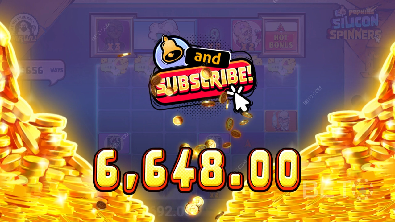 Win 20,000x Your bet in the Silicon Spinners Slot Online!