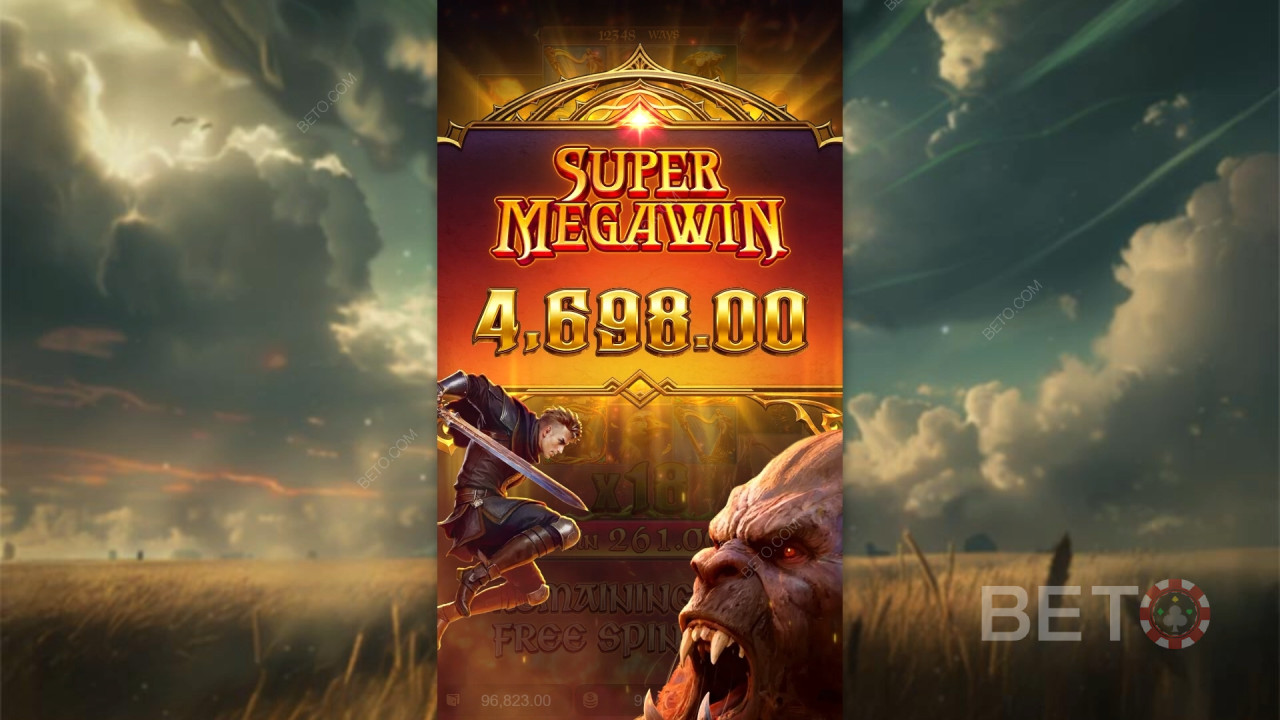 Win 10,000x Your bet in the Jack the Giant Hunter Slot Online!