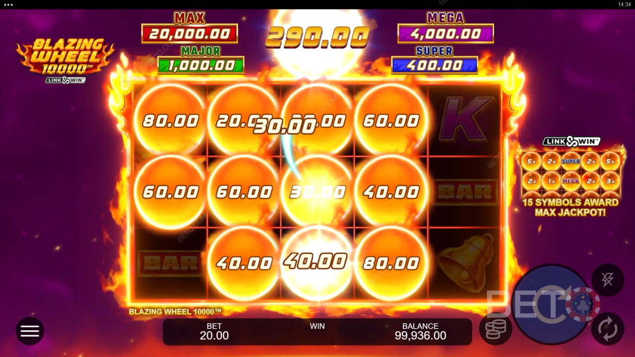 Blazing Wheel 10000 Review by BETO Slots
