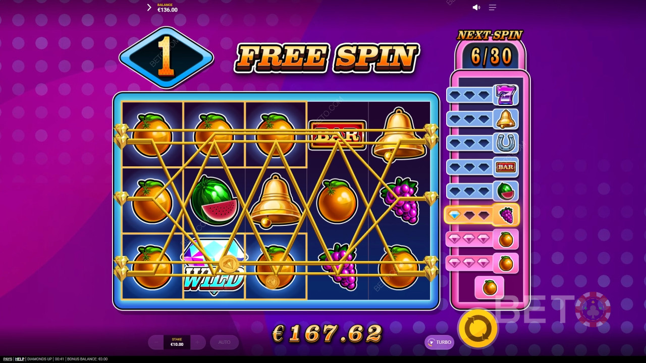 Diamonds Up Review by BETO Slots