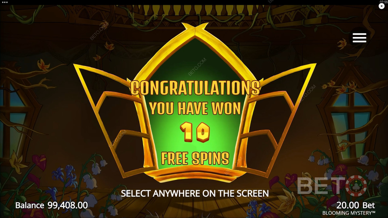 Win 12,500x Your bet in the Blooming Mystery Online Slot!