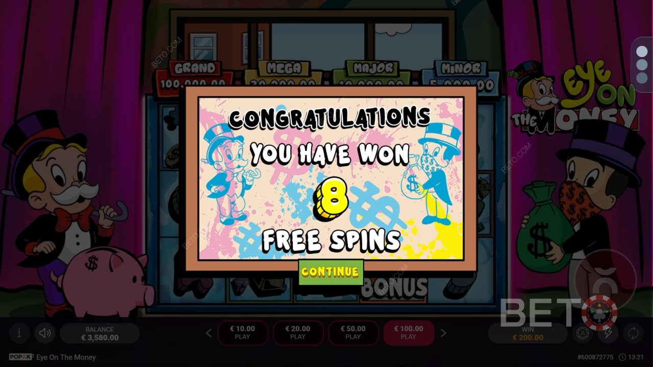 Bonus Features Explained in Eye on the Money by Popok Gaming