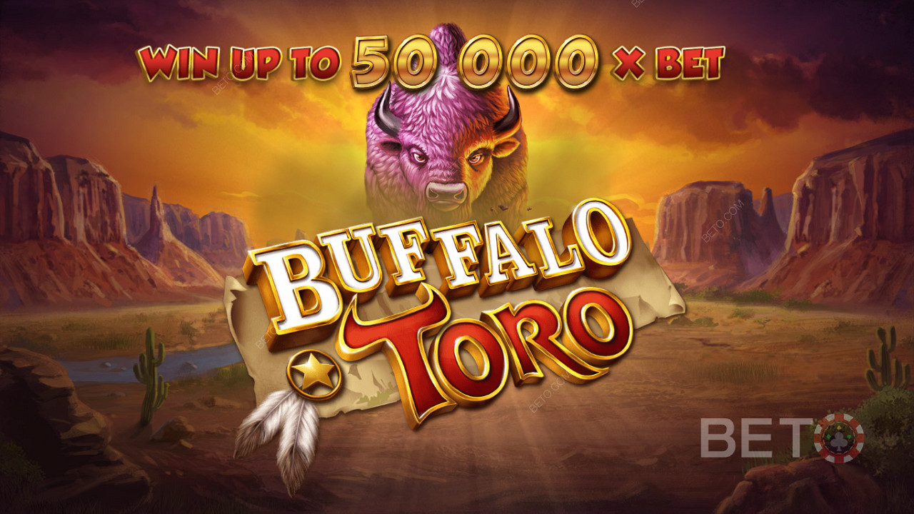 Win up to 50,000x of your bet in the Buffalo Toro online slot