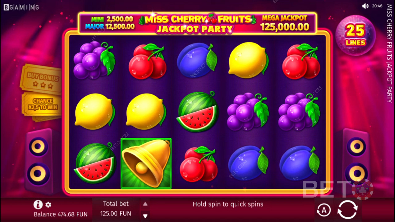 Play now and win cash jackpot prizes worth up to 1,299x the total stake