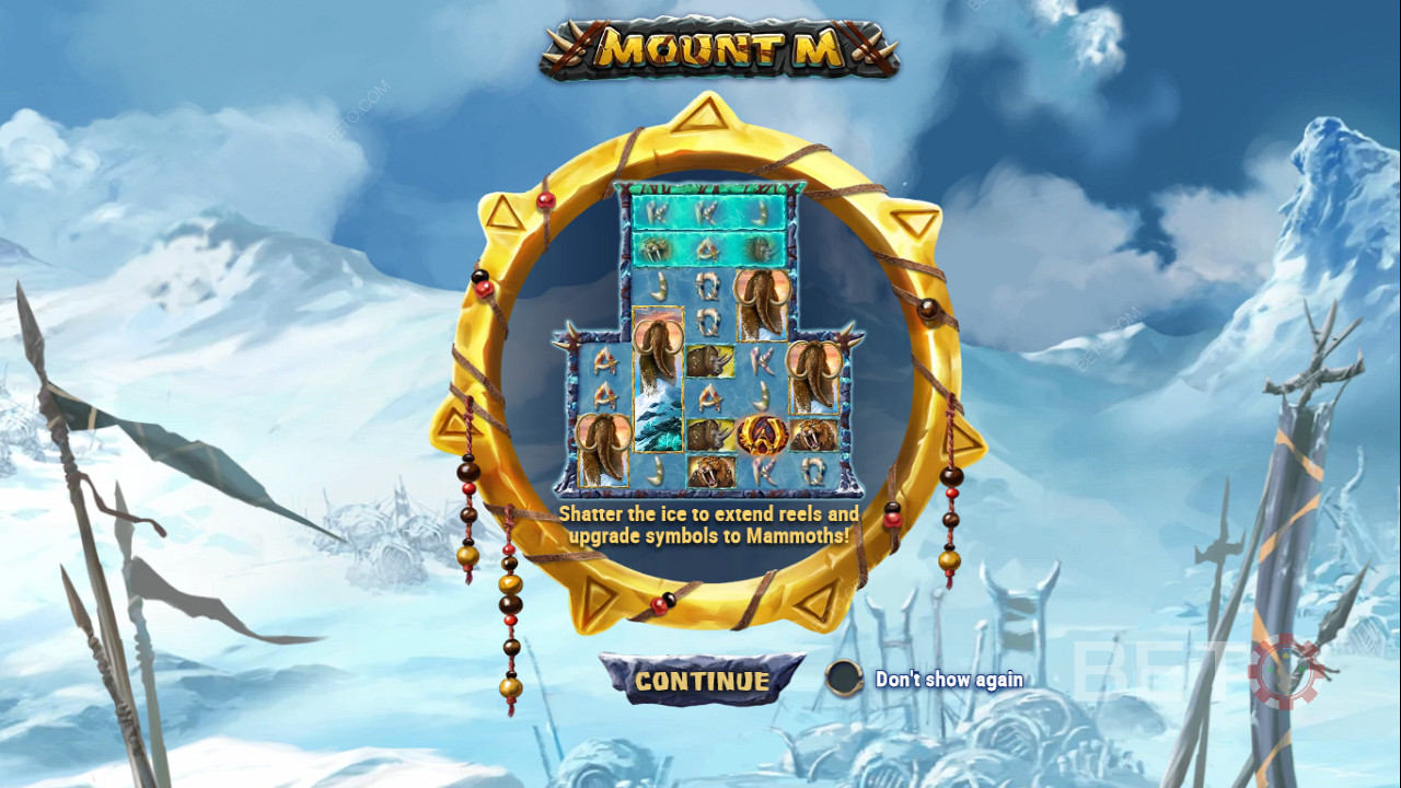 Extend the reels and win big in the Mount M slot machine