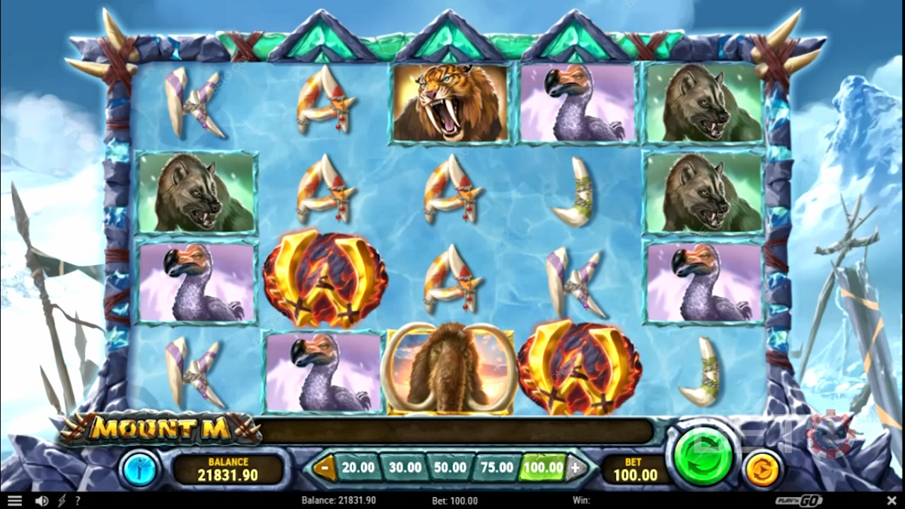 The Wild symbols are the key to big wins in the Mount M slot machine