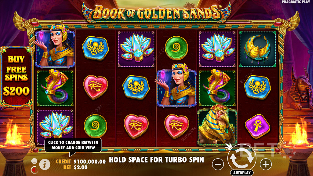 Click on the Buy Free Spins option to buy the bonus