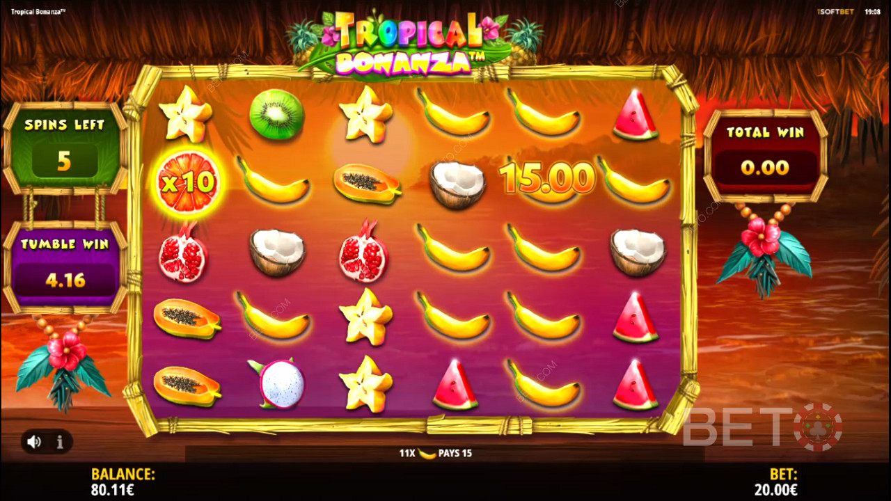Get bigger wins through Win Multipliers in the Free Spins