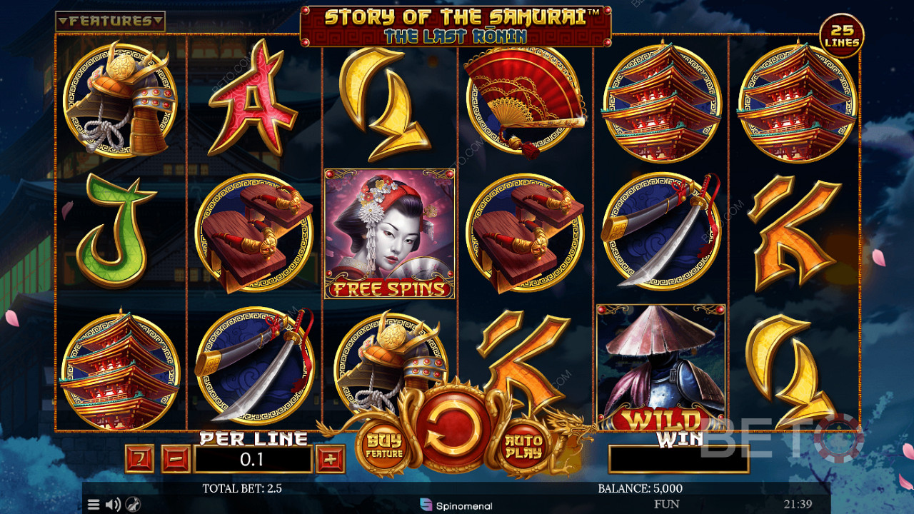 Enjoy frequent wins in the Story of The Samurai The Last Ronin slot