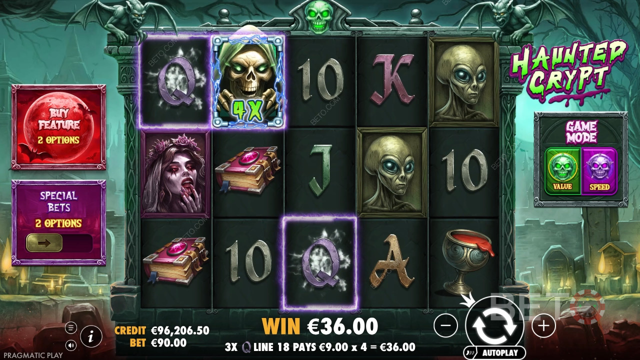 Bonus Features Explained in Haunted Crypt by Pragmatic Play