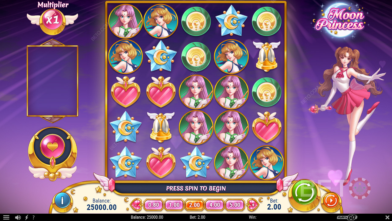 Enjoy a cute and engaging theme in the Moon Princess slot