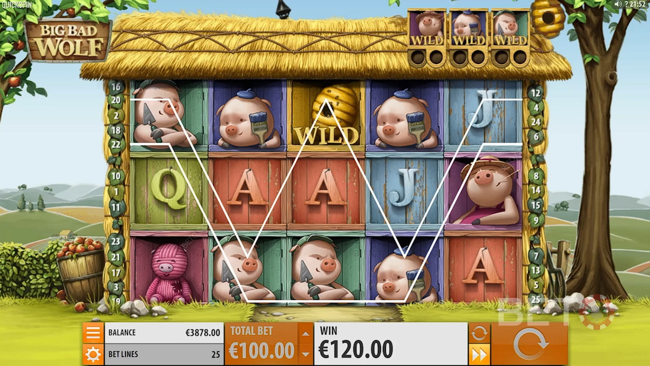 Enjoy a theme based slot game on a popular story for kids
