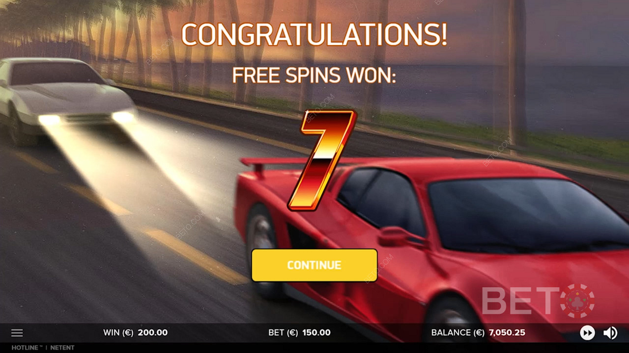 Win 7 Free Spins after landing 3 Scatters on the reels