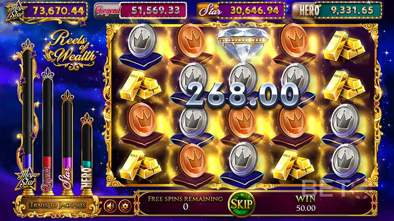 Collect Jackpot symbols to win the Jackpots in the Free Spins