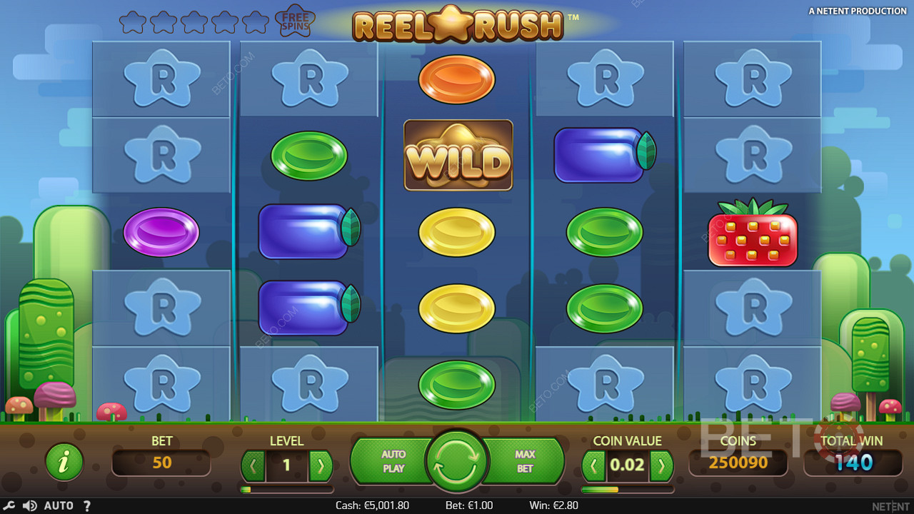 The ways to win are limited in the beginning, but Respins will help you unlock more