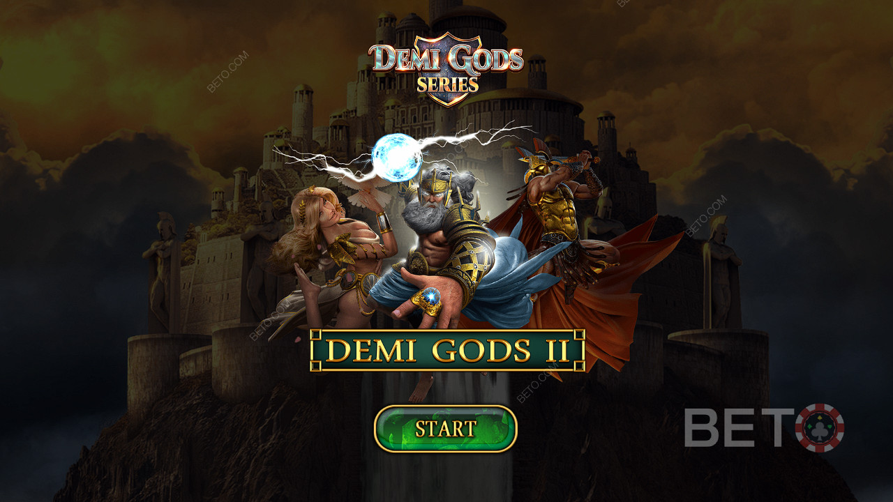 Enjoy different types of Free Spins and Win Multipliers in the Demi Gods 2 game
